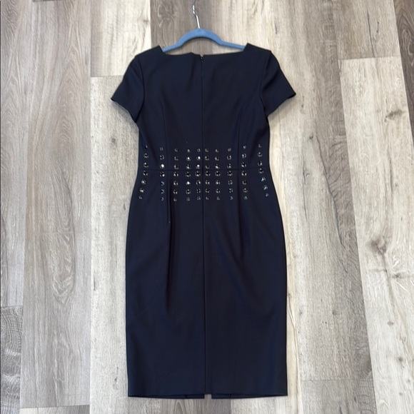 ❄️ESCADA Black Dress with Studded Detail - Picture 3 of 3